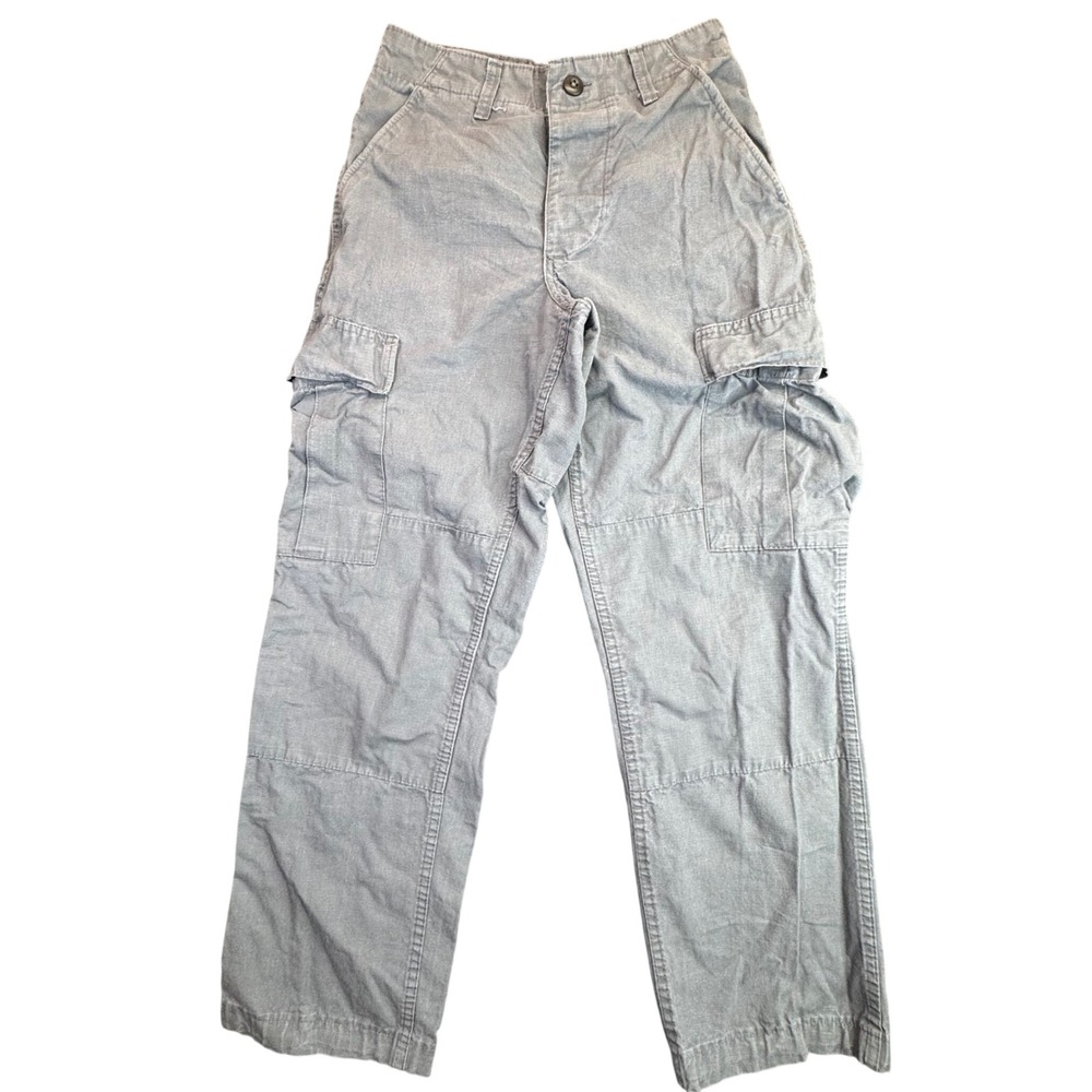 Vintge BDU Combat Trousers Mens XS Gray Ripstop Military Cargo‎ Pants (24x28)